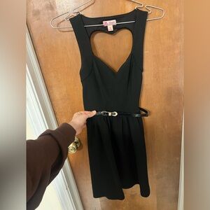 Candie's Black Heart Cutout Dress